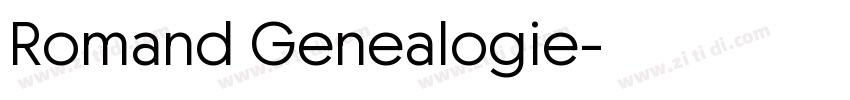 Romand Genealogie字体转换 Romand Genealogie字体转换